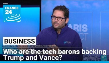 The politics of Silicon Valley: Who are the tech barons backing Trump and Vance? • FRANCE 24