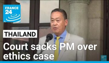 Thai court sacks PM Srettha for appointing minister with criminal conviction • FRANCE 24 English