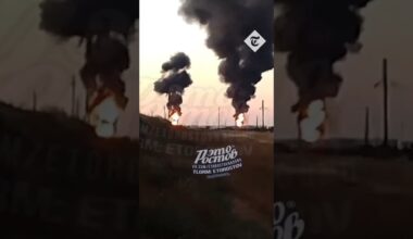 Oil depot on fire in Russia's Rostov region after drone attack