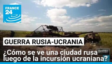 Un primer vistazo a la ciudad rusa Sudzha tras la incursión ucraniana en el territorio