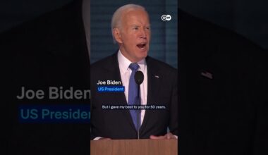 Joe Biden sheds a tear at the democratic convention as he says goodbye | DW News