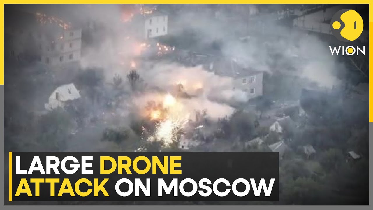 Russia-Ukraine War: Ukraine launches ‘one of largest ever’ drone attacks on Moscow | WION News