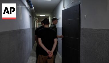 Rare look inside Ukraine detention center housing Russian troops captured in battle