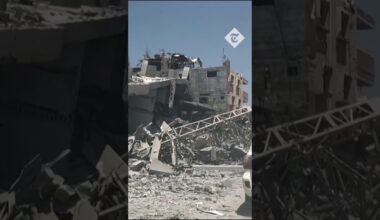 UN vehicle films destruction in Gaza City