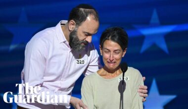 Parents of US citizen kidnapped by Hamas give emotional speech at the DNC