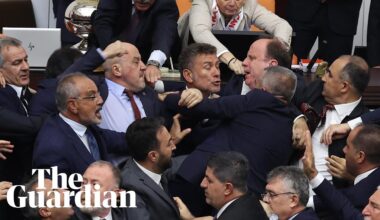 Brawl erupts in Turkish parliament during debate