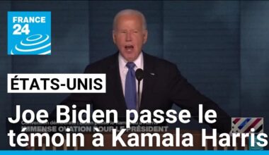 Joe Biden passe le témoin à Kamala Harris et vante les réussites économiques de son administration