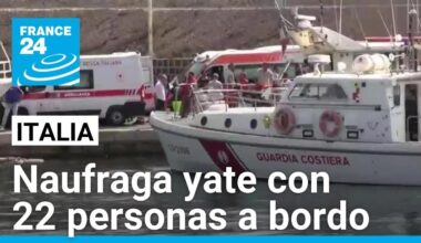 Yate con bandera británica desapareció con 22 personas a bordo tras fuerte tormenta en Sicilia