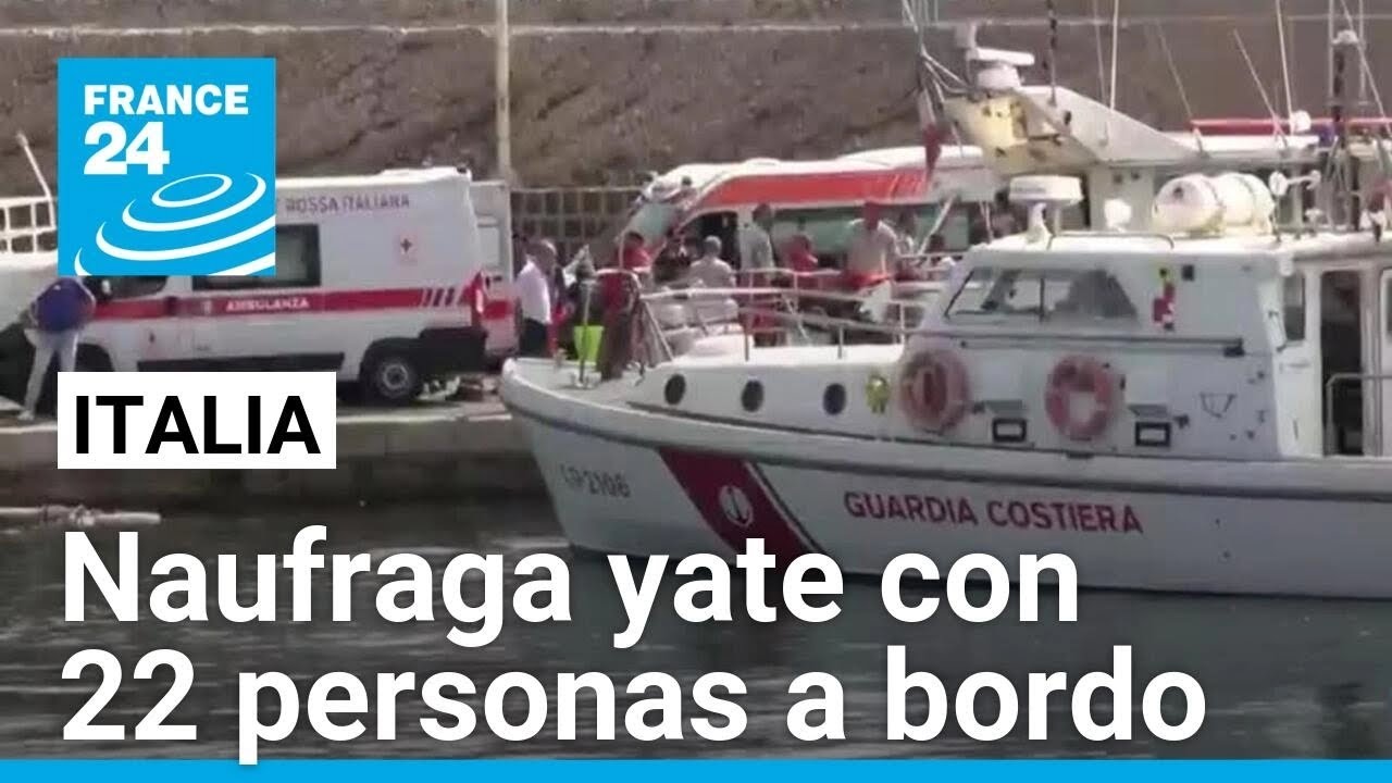 Yate con bandera británica desapareció con 22 personas a bordo tras fuerte tormenta en Sicilia