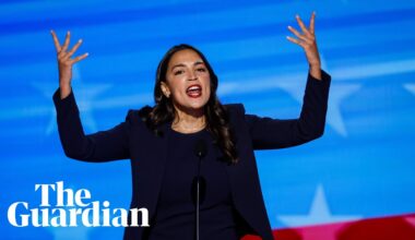 Alexandria Ocasio-Cortez offers spirited attack on Donald Trump at DNC