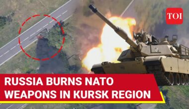 U.S. Tanks In Russia? Putin's Men Rain Fire, Burn Abrams Tank In Kursk Borderline | Watch