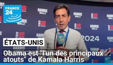 Barack Obama est "l'un des principaux atouts" de Kamala Harris • FRANCE 24