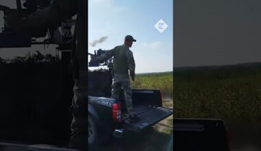 Moment Ukrainian anti-aircraft team claims to down Russian missile