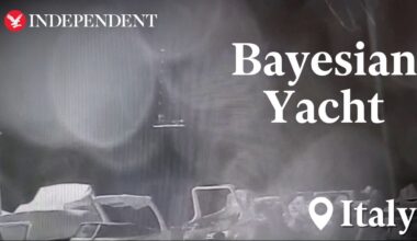 Moment Bayesian yacht engulfed by storm