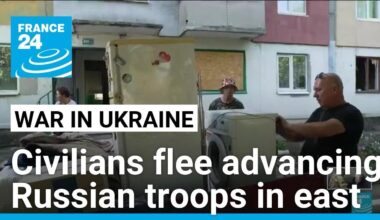 Ukraine civilians flee advancing Russian troops in east • FRANCE 24 English