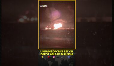 Russia-Ukraine war: Ukraine drones set oil depot ablaze in Russia's Rostov | WION Shorts