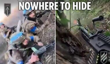 Incredible footage shows Ukrainian troops unleash hell on Putin's soldiers in new offensive