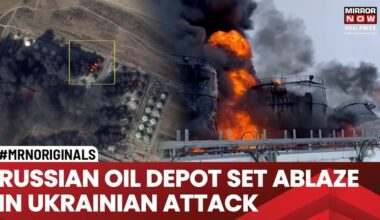 Russian Ukraine War | Russian Oil Depot Set Ablaze Due To Ukrainian Drone Attack, What Happerned?