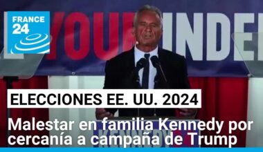 Malestar en la familia Kennedy tras el espaldarazo de Robert F. Kennedy Jr. a la campaña de Trump