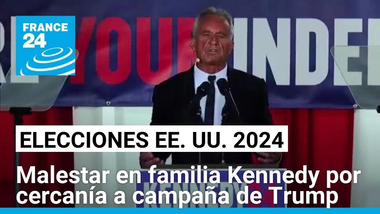 Malestar en la familia Kennedy tras el espaldarazo de Robert F. Kennedy Jr. a la campaña de Trump