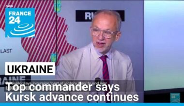 Ukraine's top commander says Kursk advance continues, but Pokrovsk front difficult • FRANCE 24