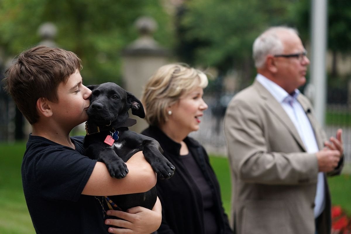 Republicans invent “desperate” and quickly debunked conspiracy theory about Tim Walz’s dog