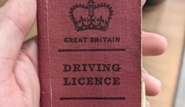 I found an original driving license from 1975 during a house clearance