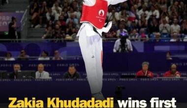 First ever Paralympic medal won for the refugee team by 25 year old Khudadadi from Afghanistan in woman’s 44-47kg Taekwondo 🥉