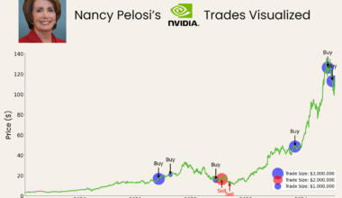 [OC] Nancy Pelosi's Stock Trades of NVDA Visualized