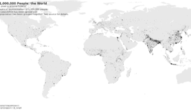 [OC] A Pixel For Every Million People in the World