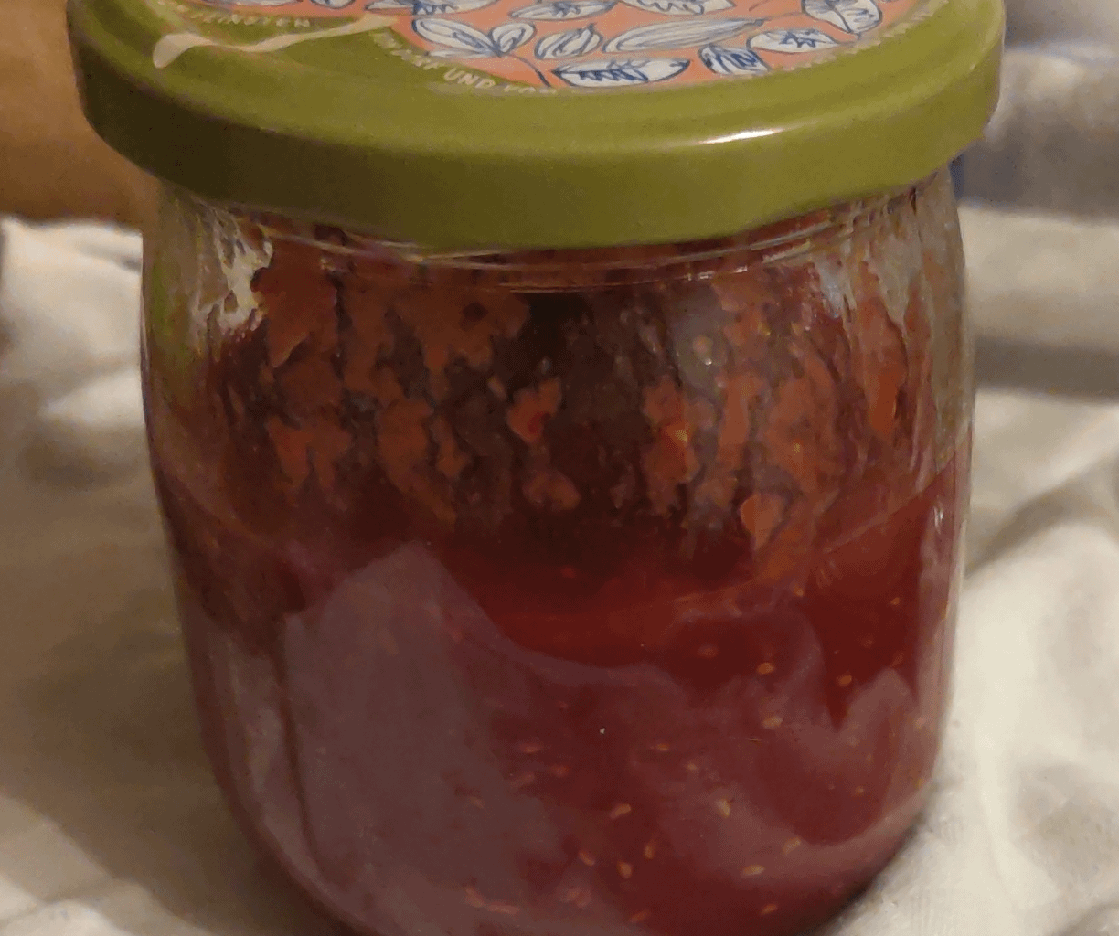 Vegetarische Himbeermarmelade