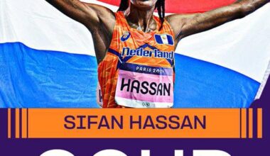 Sifan Hassan sets a Women’s Marathon Olympic record of 2:22:55