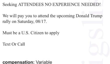 Lol. Trump rally casting call in PN today.