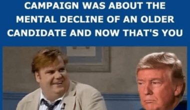 Remember when your entire campaign was about the mental decline of an older candidate and now that's you? That was awesome!