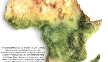 [OC] Terrain map of Africa