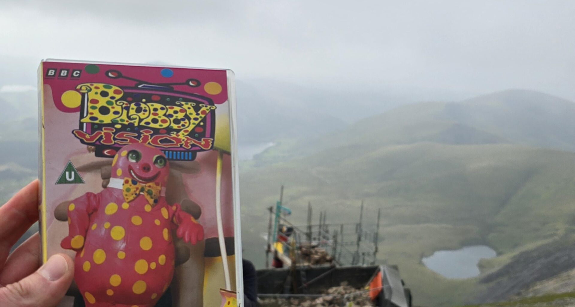 Took my 1992 VHS of Mr Blobby to Snowden today.