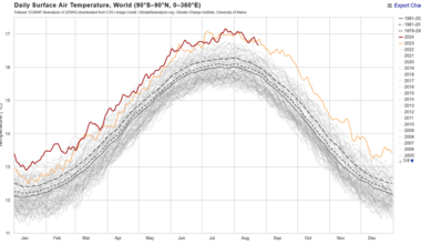 Daily Surface Air Temerature 1940-2024 source: https://climatereanalyzer.org/clim/t2_daily/?dm_id=world