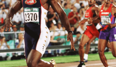 I remember having this poster on the wall as a kid which reminds me how inspiring was Michael Johnson to me. Still has the most unique technique while running, body upright, head held back, chest wide front, only his arms and legs moving, and his trademark golden shoes. Legend.