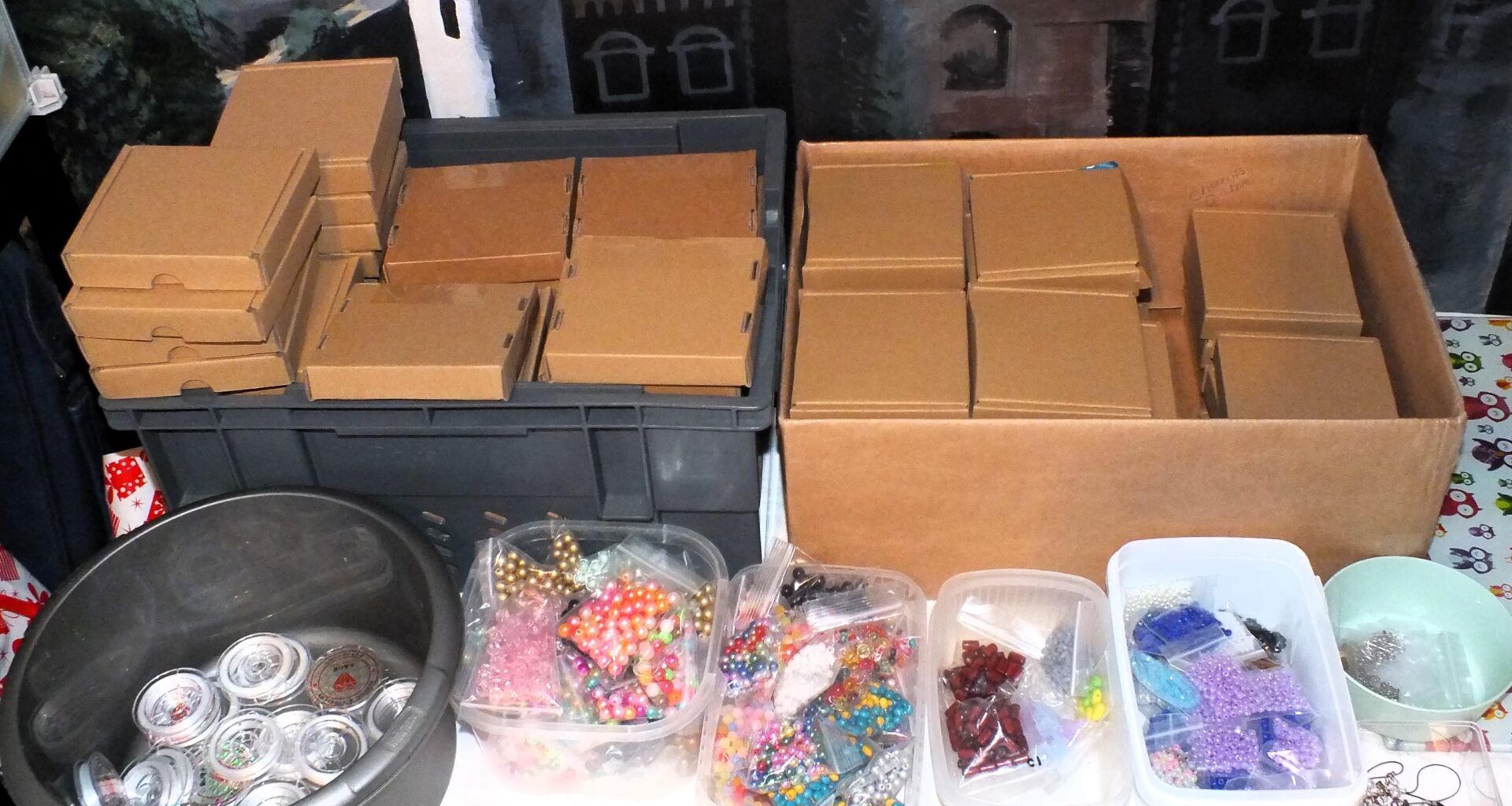 Just wanted to say thank you to everyone who helped with the 'Boredom buster bead boxes' - the last couple of crates went out on Monday, and the final tally looks to be 425 posted / 60 local. Couldn't have done anything like that without you <3