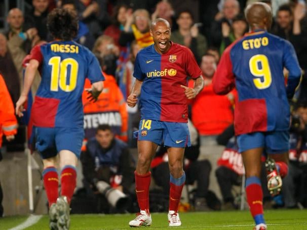 I'm about to buy a 2008/2009 jersey. Question is Eto'o, Henry, or Messi? I'm leaning more towards Eto'o because the other two have separate jerseys I can buy from different years.