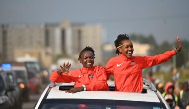 Team Kenya celebrated at home