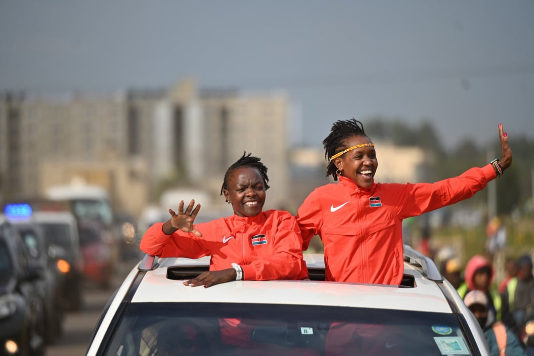 Team Kenya celebrated at home