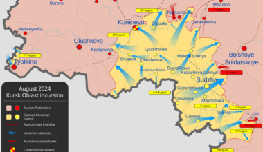 Wiki map Aug 20th Update on kursk incursion