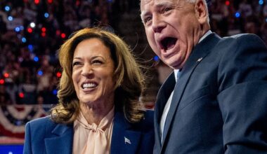 'Wow!' Cheers — and laughs — as Tim Walz jabs Donald Trump over Arizona crowd size