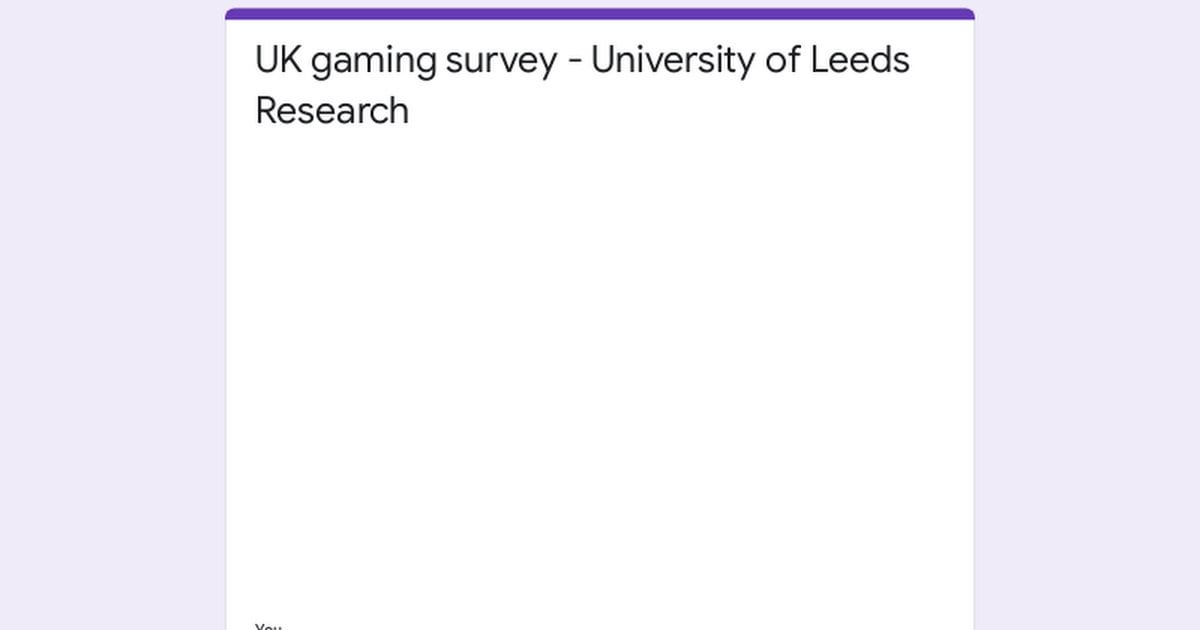 Uk Gaming Survey 2024 'Mod Approved'