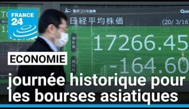 Economie : "C'est une journée historique pour les bourses asiatiques" • FRANCE 24 - YouTube