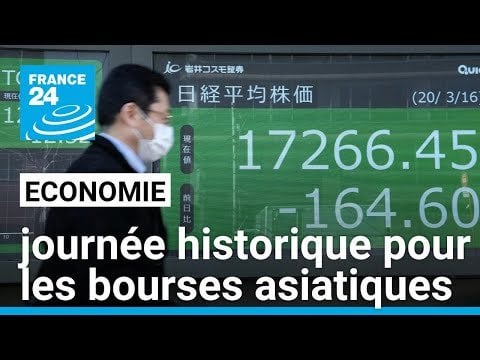 Economie : "C'est une journée historique pour les bourses asiatiques" • FRANCE 24 - YouTube