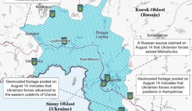 Updated Map of kursk incursion