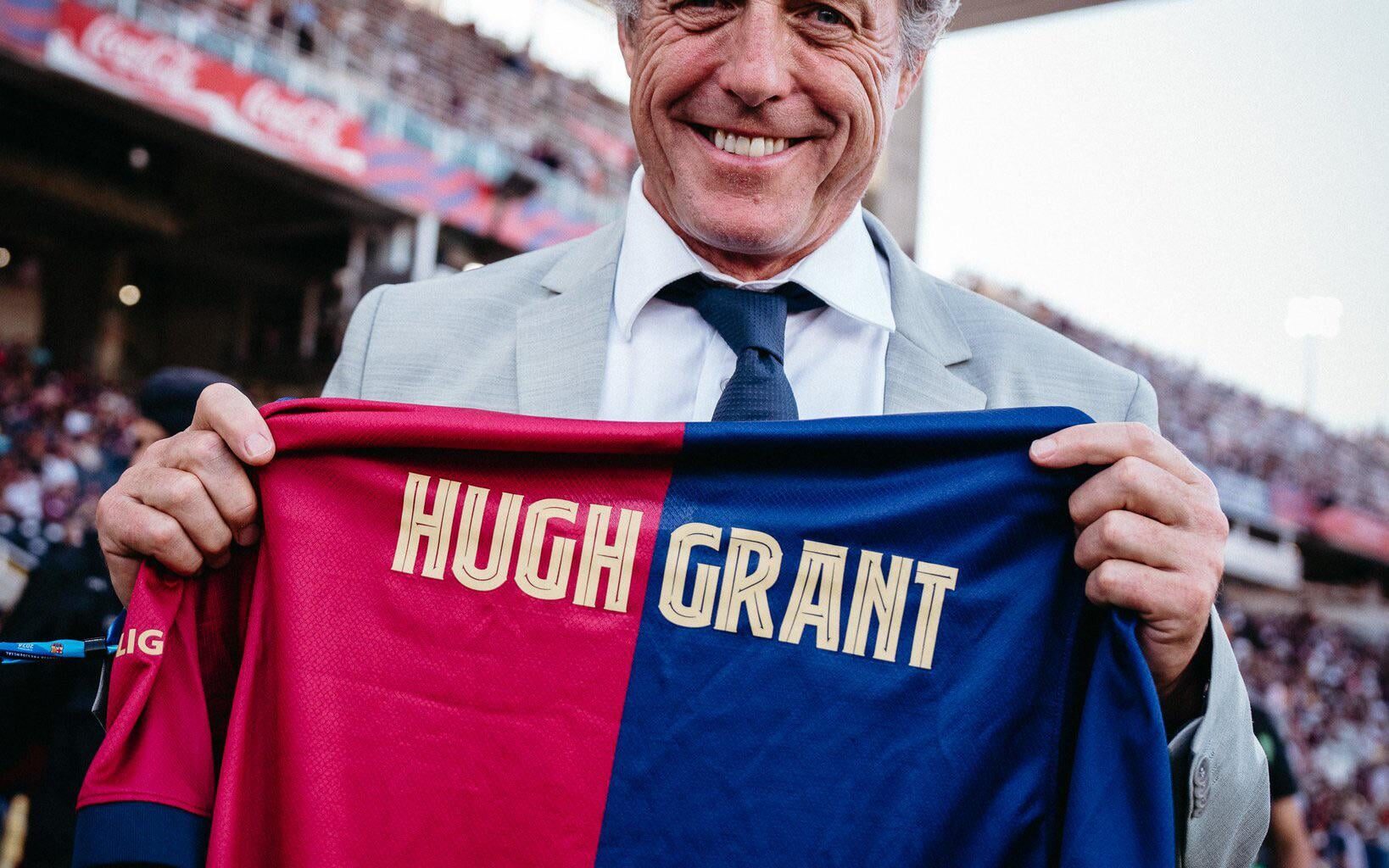 Hugh Grant: “It’s clearly true - més que un club.”