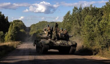 Ukrainian president says push into Russia’s Kursk region is to create a buffer zone there